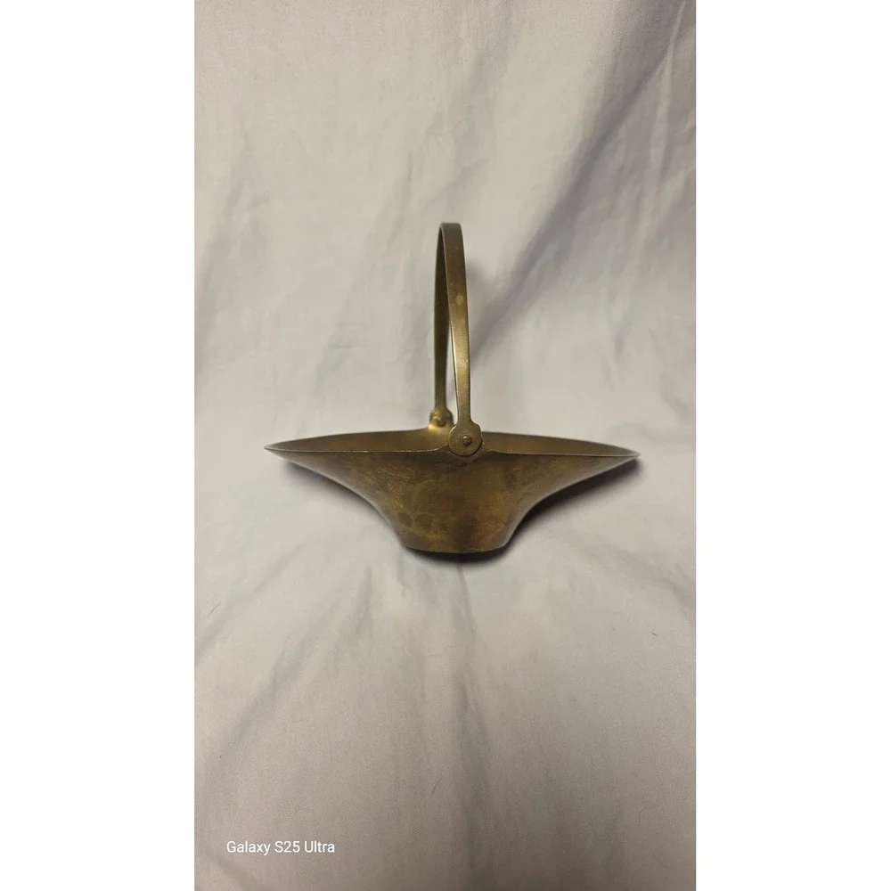 Vintage Brass Exchange Blowing Rock NC Solid Brass Basket Swing Handle India
